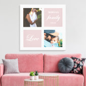 modern familiefotogram fotopastel canvas afdruk (Insitu (Woonkamer))