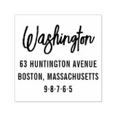 Modern familienaam & retouradres  zelfinktende stempel (Design)