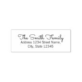 Modern familienaam Return-adres Rubberstempel (Afrduk)