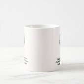 Modern familiestamboom met monogram koffiemok (Center)