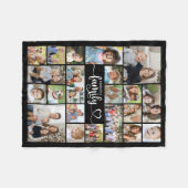 Modern Family 21 Foto's Script Hartnaam Aangepast Fleece Deken (Voorkant (Horizontaal))