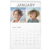 Modern Family 24 Foto - zwart wit minimaal Kalender (Jan 2026)