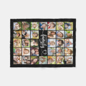 Modern Family 32 Foto's Script Hartnaam Aangepast Fleece Deken (Voorkant (Horizontaal))