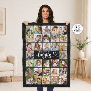 Modern Family 32 Foto's Script Hartnaam Aangepast Fleece Deken