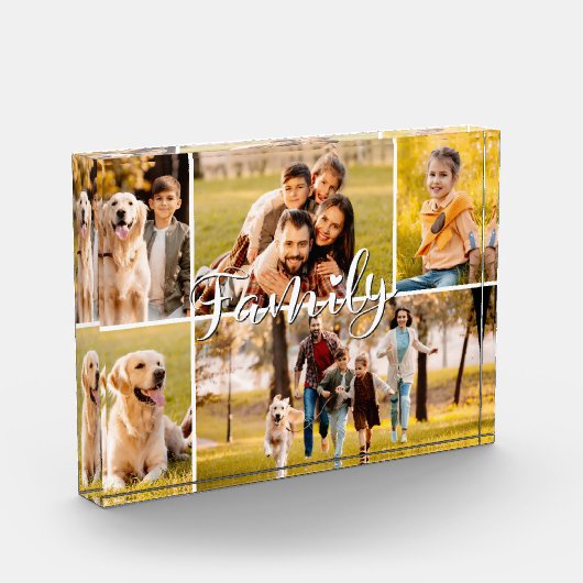 Modern Family 5 Photo Collage Script Heart Fotoblokken (Links)