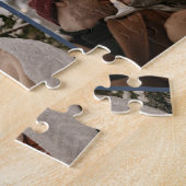 Modern Family 6 Photo Collage Navy Blue Keepsake Legpuzzel (Zijkant)