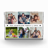 Modern Family 6 Pictures Collage Heart Typography Fotoblokken (Voorkant)
