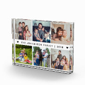 Modern Family 6 Pictures Collage Heart Typography Fotoblokken (Rechts)