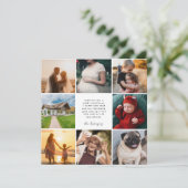 Modern Family 8 Photo Collage Kerstplein Feestdagenkaart (Staand voorkant)