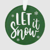 Modern Family Christmas Photo , Let it Snow Ornament (voorkant)
