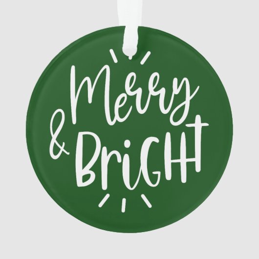 Modern Family Christmas Photo Script, merry  Ornament (achterkant)