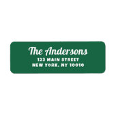 Modern Family Cute Custom Return Address Etiket (Voorkant)
