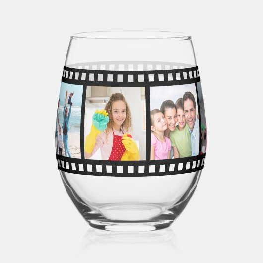 Modern Family  Filmstrip Foto Wijnglas Zonder Voet (Voorkant)