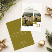  Modern Family Geometric Arch Photo Christmas Feestdagenkaart