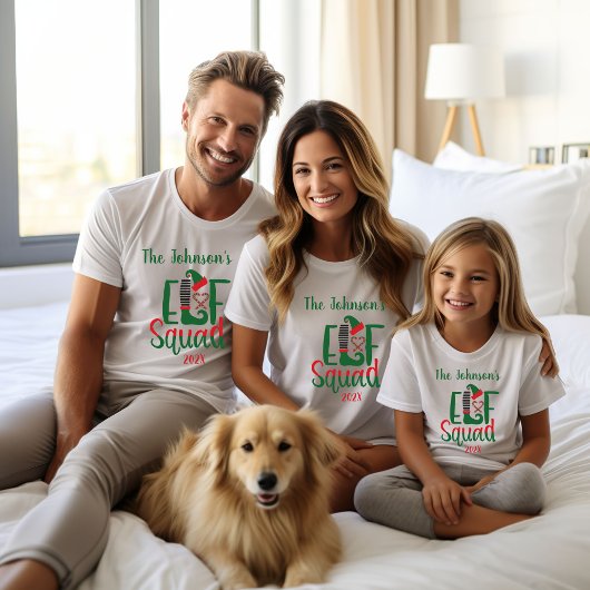 Modern Family Matching Elf Squad Kerstmis T-shirt