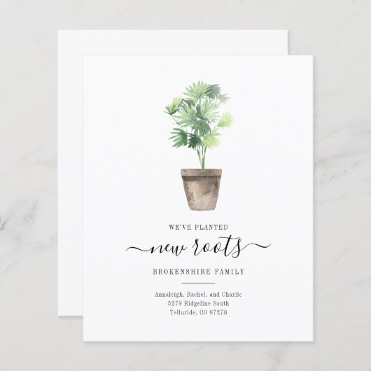 Modern Family Moving Aankondiging (Voorkant / Achterkant)