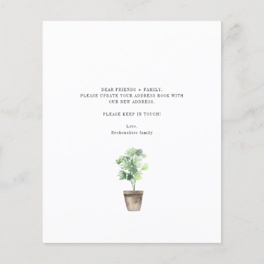 Modern Family Moving Aankondiging (Achterkant)