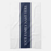 Modern Family Navy White Kitchen Theedoek (Verticaal)