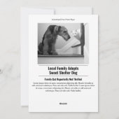 Modern Family Newspaper Photo Holiday Kaart (Achterkant)