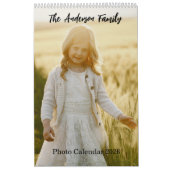 Modern Family Photo Collage Calendar Kalender (Hoes)