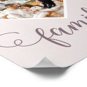 Modern FAMILY Photo Collage Love Script Heart Poster (Hoek)