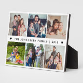 Modern Family Photo Collage Template Cute Keepsake Fotoplaat (Zijkant)