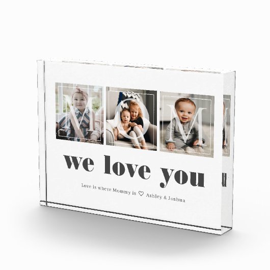 Modern Family Photo Collage voor mam Fotoblokken (Rechts)