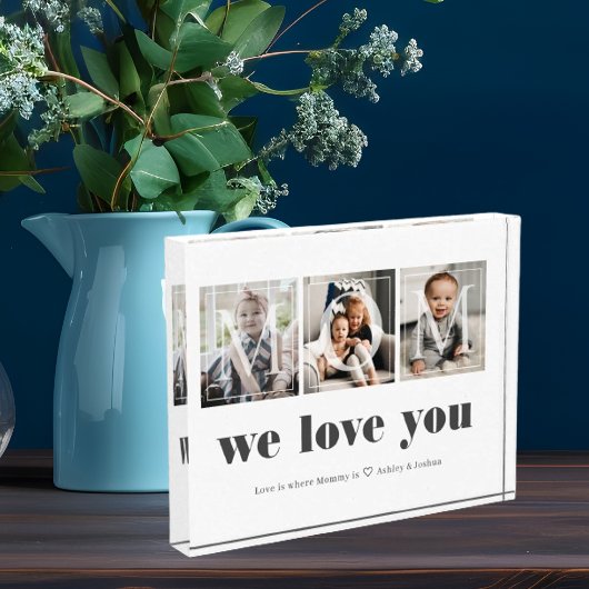 Modern Family Photo Collage voor mam Fotoblokken