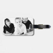 Modern Family Photo Keepsake Bagagelabel (Achterkant horizontaal)