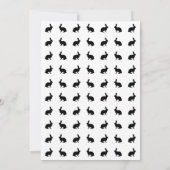 Modern Family Photo With Bunnies Stylish Easter Kaart (Achterkant)