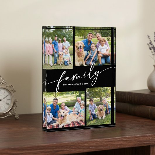 Modern Family Photos Collage Script Keepsake Fotoblokken
