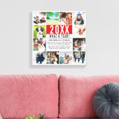 Modern Family Year in Review 12 Photo Collage Canvas Afdruk (Insitu (Woonkamer))