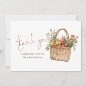 Modern Farmers Market Vrijgezellenfeest Bedankt ka Kaart (Voorkant)