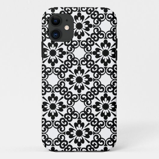MODERN FARMHOUSE BLACK EN WITTE TEGEL Case-Mate iPhone CASE (Achterkant)