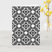 MODERN FARMHOUSE BLACK EN WITTE TEGEL KAART (Gele Bloem)