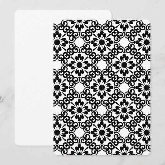 MODERN FARMHOUSE BLACK EN WITTE TEGEL KAART (Voorkant / Achterkant)