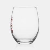Modern Farmhouse Buffalo Pset Merry kerst Wijnglas Zonder Voet (Links)