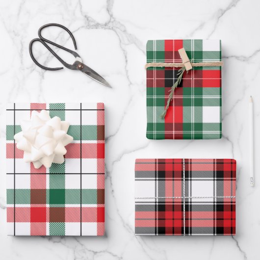 Modern Farmhouse Charm Classic Kerstmis Pset Inpakpapier Vel (Voorkant)