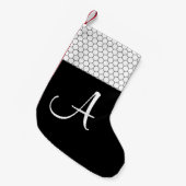 Modern Farmhouse Classic Monogram Kleine Kerstsok (Voorkant (Hangend))
