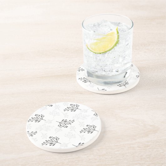 Modern Farmhouse Decorative Coaster - Rustic Chic Zandsteen Onderzetter (Zijkant)