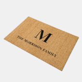 Modern Farmhouse Family Monogram Doormat Deurmat (Schuin)