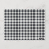 Modern Farmhouse| Foto van Black Gingham met kerst Briefkaart (Achterkant)