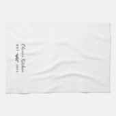 Modern Farmhouse - Gepersonaliseerde naam Theedoek (Horizontaal)