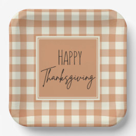 Modern Farmhouse Happy Thanksgiving Sinaasappel Ps Papieren Bordje
