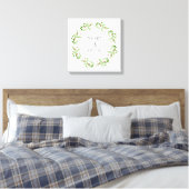 MODERN FARMHOUSE HOLIDAY GREENS AND BERRIES CANVAS AFDRUK (Insitu (Slaapkamer))