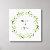 MODERN FARMHOUSE HOLIDAY GREENS AND BERRIES CANVAS AFDRUK (Voorkant)