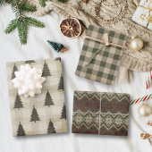 Modern Farmhouse Holiday Inpakpapier Vel