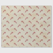 Modern Farmhouse-kerstsnoepriet Cadeaupapier (Vlak)