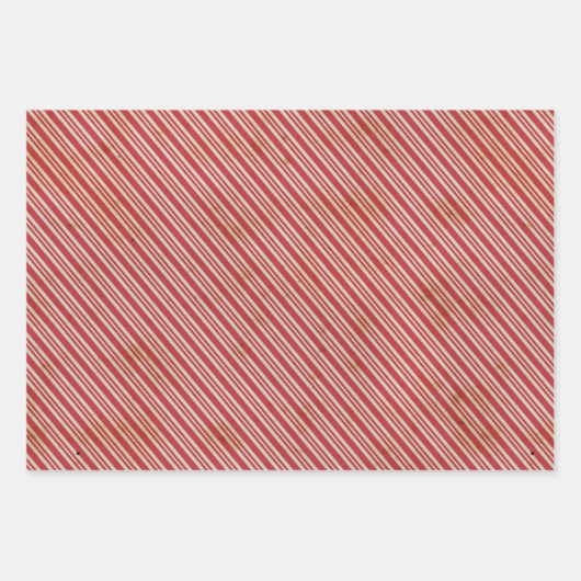 Modern Farmhouse-kerstsnoepriet Inpakpapier Vel (Voorkant 2)