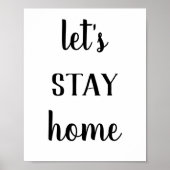 Modern Farmhouse Laten we thuis afdrukken Poster (Voorkant)